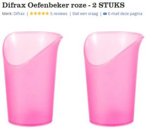 Bol.com productfamilies difrax oefenbeker roze 2 stuks