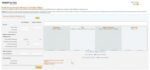 Screenshot Amazon Revenue Calculator